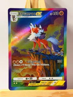 Lycanroc ex - Extradimensional Crisis - Pokemon Pocket FANMADE Full Alt Art HOLO - Image 1