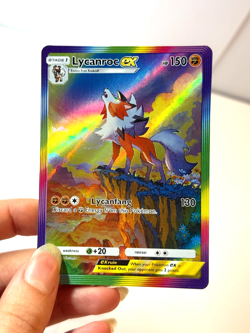 Lycanroc ex - Extradimensional Crisis - Pokemon Pocket FANMADE Full Alt Art HOLO - Image 2