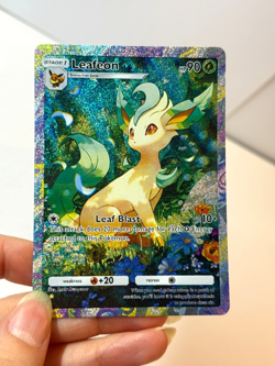 Leafeon - Eevee Grove - Pokemon Pocket FANMADE Full Alt Art HOLO - Image 1