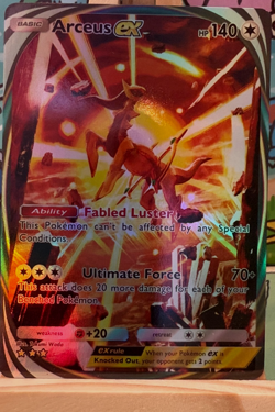 Arceus ex - Triumphant Light Pokemon Pocket FANMADE Full Alt Art HOLO - Image 1