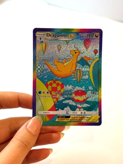 Dragonite ex - Eevee Grove - Pokemon Pocket FANMADE Full Alt Art HOLO - Image 2