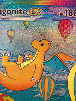 Dragonite ex - Eevee Grove - Pokemon Pocket FANMADE Full Alt Art HOLO - Image 3