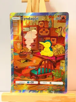Cyndaquil - Wisdom of Sky and Sea - Pokemon Pocket FANMADE Full Alt Art HOLO - Image 1