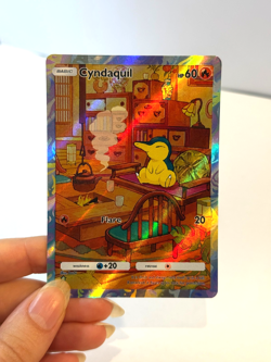 Cyndaquil - Wisdom of Sky and Sea - Pokemon Pocket FANMADE Full Alt Art HOLO - Image 2