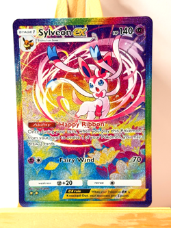 Sylveon ex - Eevee Grove - Pokemon Pocket FANMADE Full Alt Art HOLO - Image 1