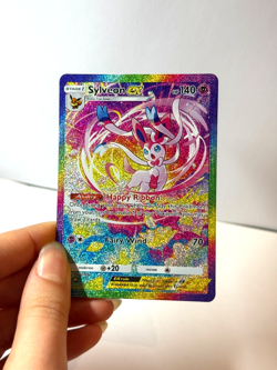 Sylveon ex - Eevee Grove - Pokemon Pocket FANMADE Full Alt Art HOLO - Image 2