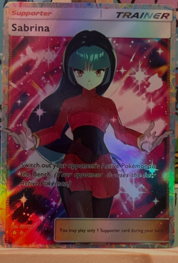 Sabrina - Genetic Apex Pokemon Pocket FANMADE Full Alt Art HOLO - Image 1