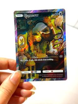 Glameow - Space-Time Smackdown - Pokemon Pocket FANMADE Full Alt Art HOLO - Image 2