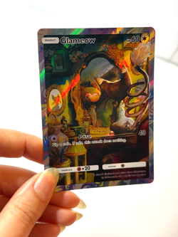 Glameow - Space-Time Smackdown - Pokemon Pocket FANMADE Full Alt Art HOLO - Image 4