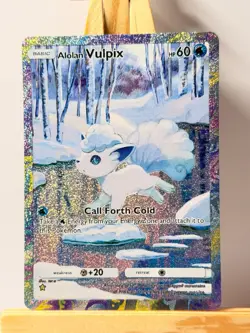 Alolan Vulpix - Celestial Guardians - Pokemon Pocket FANMADE Full Alt Art HOLO - Image 1
