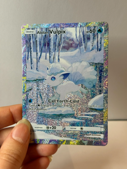 Alolan Vulpix - Celestial Guardians - Pokemon Pocket FANMADE Full Alt Art HOLO - Image 2