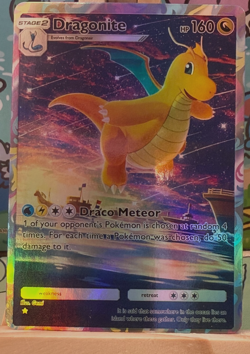 Dragonite - Genetic Apex Pokemon Pocket FANMADE Full Alt Art HOLO - Image 1