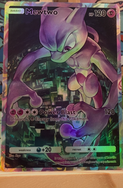 Mewtwo Promo - Pokemon Pocket FANMADE Full Alt Art Illustration HOLO - Image 1