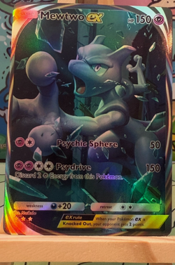 Mewtwo ex - Genetic Apex Pokemon Pocket FANMADE Full Alt Art HOLO - Image 1