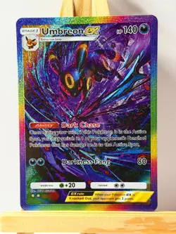 Umbreon ex - Wisdom of Sea and Sky - Pokemon Pocket FANMADE Full Alt Art HOLO - Image 1