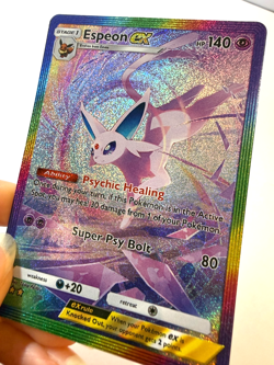 Espeon ex - Wisdom of Sea and Sky - Pokemon Pocket FANMADE Full Alt Art HOLO - Image 3