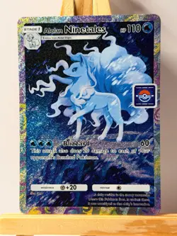 Alolan Ninetales - Promo - Pokemon Pocket FANMADE Full Alt Art HOLO - Image 1