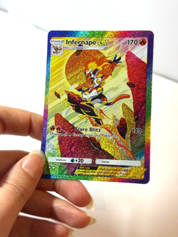 Infernape - Space-Time Smackdown Pokemon Pocket FANMADE Full Alt Art HOLO - Image 2