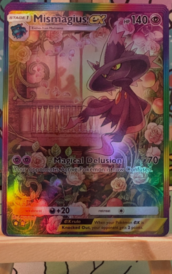 Mismagius - Space-Time Smackdown Pokemon Pocket FANMADE Full Alt Art HOLO - Image 1