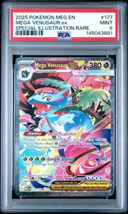 2025 Pokemon Mega Evolution Venusaur ex SIR PSA 9 Mint #177/132 - Image 1