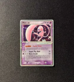 Pokemon EX HOLON PHANTOMS - #100/110 Mew ex - Ultra Rare Holo - ENG - SWIRL - LP - Image 3
