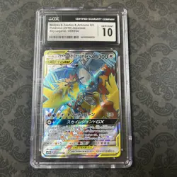 CGC 10 - Moltres Zapdos Articuno GX 059/054 SM10b Sky Legend - Pokemon - Image 1