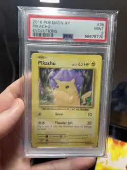 2016 POKEMON XY EVOLUTIONS #35 PIKACHU PSA 9 - Image 5