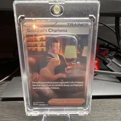 Pokemon TCG Giovanni's Charisma Special Illustration Rare Trainer 204/165 Holo - Image 1