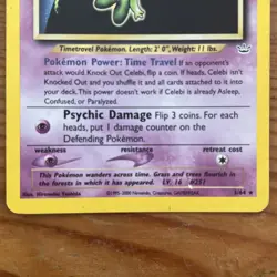Pokemon TCG Celebi Neo Revelation 3/64 Holo Rare MP. - Image 3