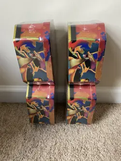 Pokemon TCG Mega Charizard Y ex Tins NEW SEALED - LOT OF 4 TINS - Image 2