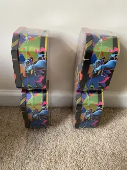 Pokemon TCG Mega Charizard Y ex Tins NEW SEALED - LOT OF 4 TINS - Image 4