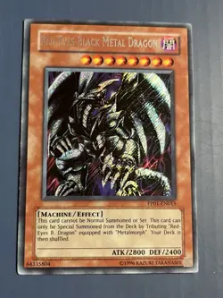 Yugioh Red-Eyes Black Metal Dragon PP01-EN015 Secret Rare Unlimited LP - Image 1