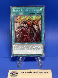 Triple Tactics Thrust RA03-EN072 - Secret Rare - YuGioh Bonanza - Image 1