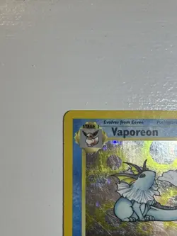 Pokemon TCG Vaporeon Jungle Holo Card 12/64 1st Edition Rare - Image 2