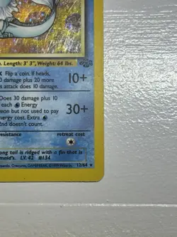 Pokemon TCG Vaporeon Jungle Holo Card 12/64 1st Edition Rare - Image 5