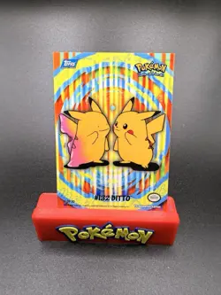 Pokemon Topps 2000 TV Animation Series 2 Stick-Ons #132 Ditto Card 5 of 10 NM-c - Image 1