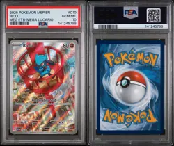 RIOLU MEGA ETB 010 pokemon cards psa 10 english illustration rare - Image 4