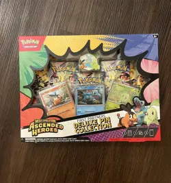 Pokemon Ascended Heroes First Partner Deluxe Pin Collection Sealed New - Image 1
