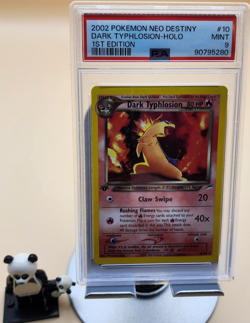 2002 POKEMON NEO DESTINY 1ST ED #10 DARK TYPHLOSION-HOLO PSA 9 - Image 1