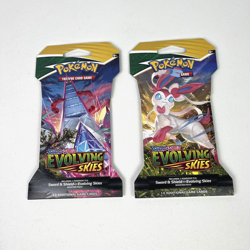 Pokemon Evolving Skies New Sealed Sleeved Blister Booster x2 Packs - Image 1