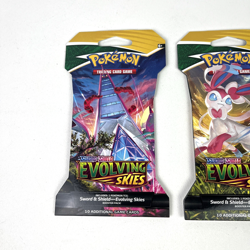 Pokemon Evolving Skies New Sealed Sleeved Blister Booster x2 Packs - Image 2