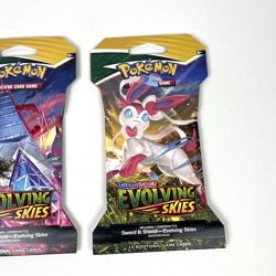 Pokemon Evolving Skies New Sealed Sleeved Blister Booster x2 Packs - Image 3