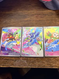 Pokemon First Partner 30th Anniversary Illustration Rare Set Of 3 MINT - Image 1