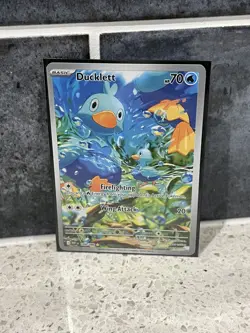 Ducklett 109/086 Pokemon TCG White Flare Illustration Rare English - Image 1