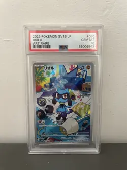 PSA10 Riolu 086/078 Sv1s: Scarlet Ex Holo Japanese Pokemon - Image 1