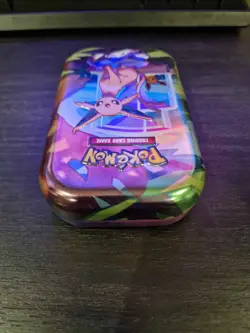 Opened - Pokemon TCG: Prismatic Evolutions Mini Tin - Espeon (No Packs) - Image 3
