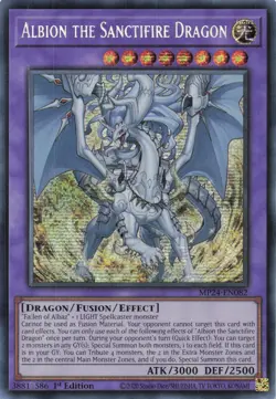 Yugioh MP24-EN082 - Albion the Sanctifire Dragon - Secret Rare - Image 1