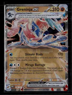 Pokemon 2024 Twilight Masquerade Greninja EX RR Metal Card #106/167 - Image 1