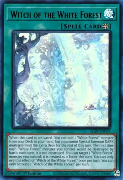 ALIN-EN058 Witch Of The White Forest Ultra Rare 1st Edition YuGiOh Card - Image 1