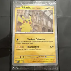 Pokemon x Natural History Museum Promo - Pikachu At The Museum JUMBO card - GSP - Image 1